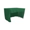 Fitted Rectangular Tablecloth 48 x 30 Polyester Poplin Open Back Design